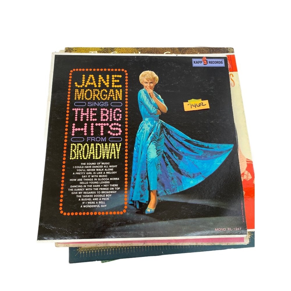 Vintage Jane Morgan sings the big broadway hits vinyl record